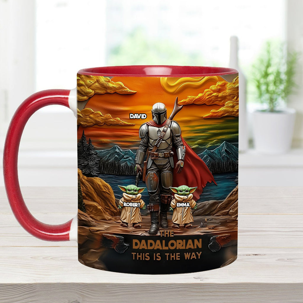 Best Dad Gift For Dad, Uncle, Grandpa,... - Personalized The Force Accent Mug