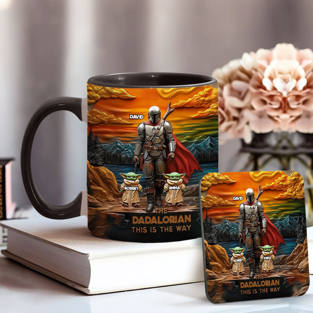 Best Dad Gift For Dad, Uncle, Grandpa,... - Personalized The Force Accent Mug