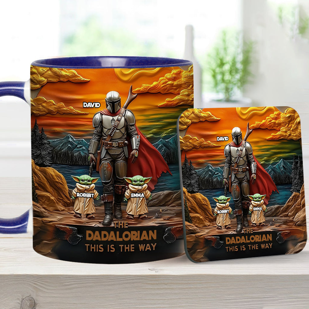 Best Dad Gift For Dad, Uncle, Grandpa,... - Personalized The Force Accent Mug