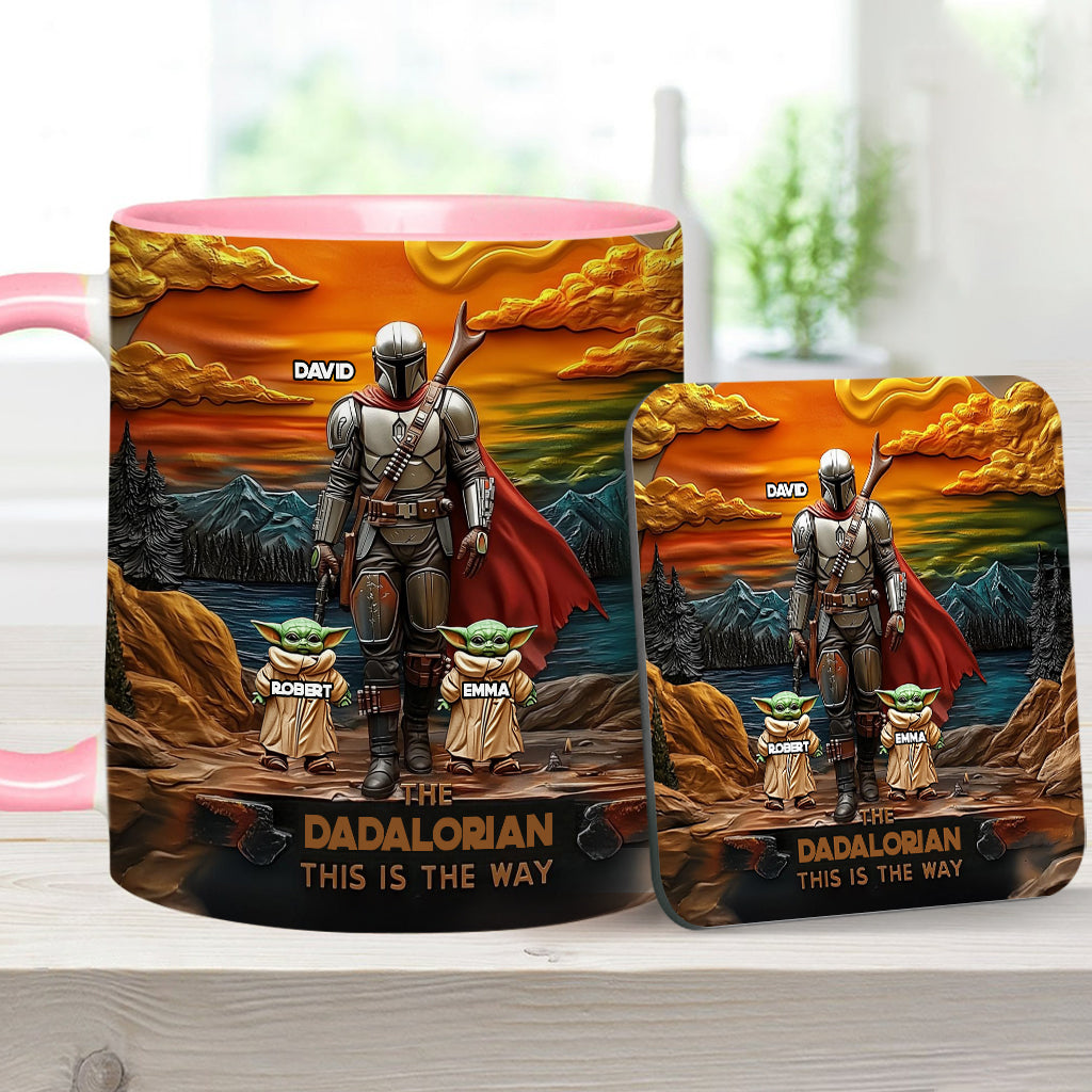 Best Dad Gift For Dad, Uncle, Grandpa,... - Personalized The Force Accent Mug