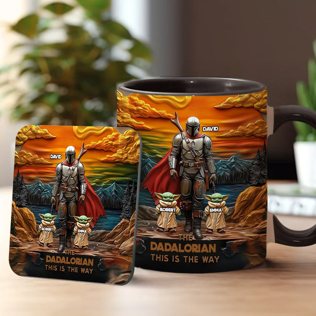 Best Dad Gift For Dad, Uncle, Grandpa,... - Personalized The Force Accent Mug