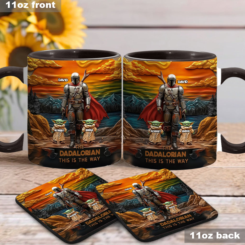 Best Dad Gift For Dad, Uncle, Grandpa,... - Personalized The Force Accent Mug