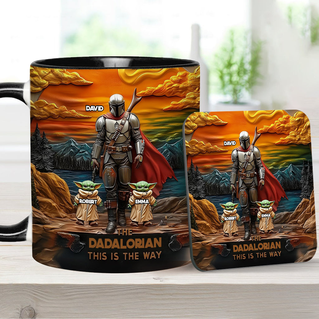 Best Dad Gift For Dad, Uncle, Grandpa,... - Personalized The Force Accent Mug