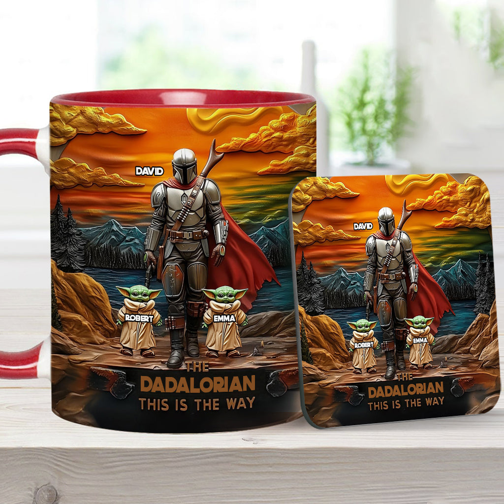 Best Dad Gift For Dad, Uncle, Grandpa,... - Personalized The Force Accent Mug