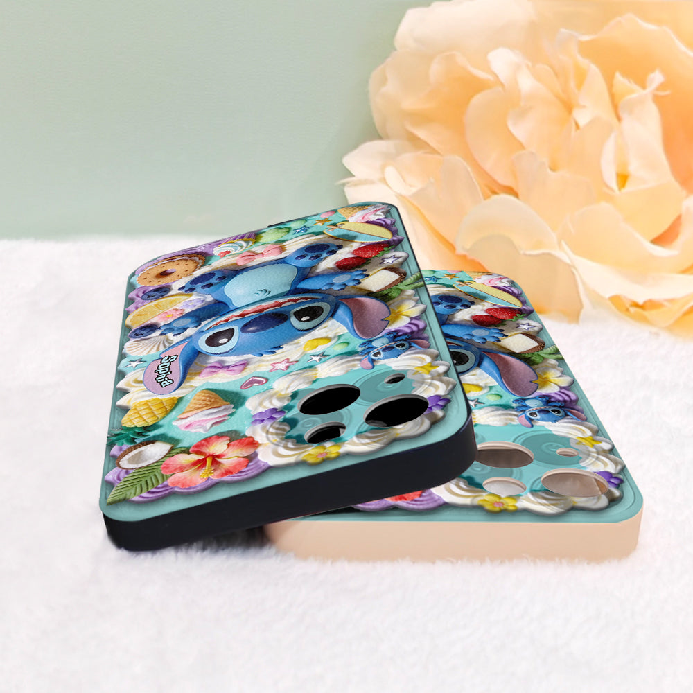 Ohana - Personalized Ohana 3D Embossed Leather Phone Case