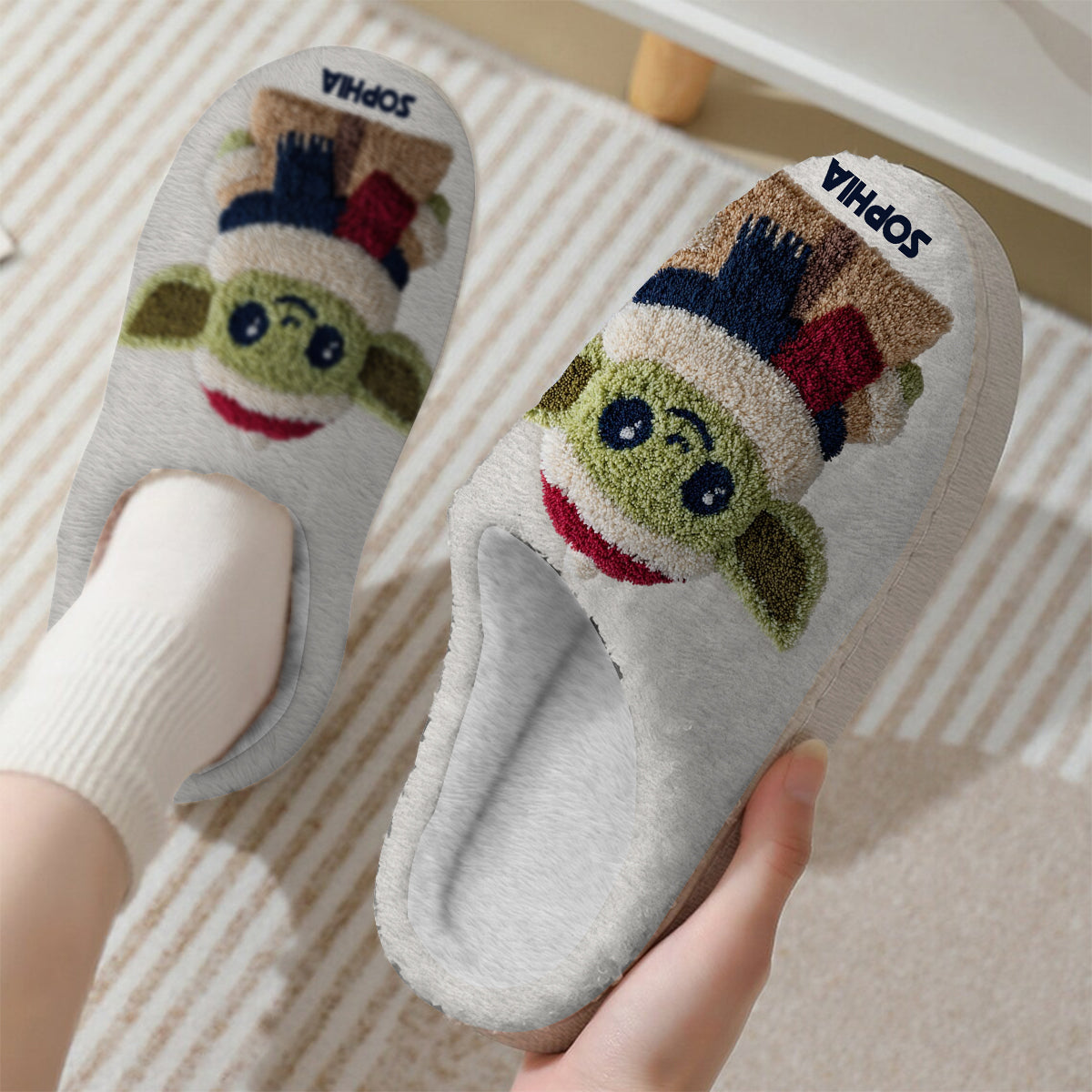 Merry Christmas - Personalized The Force Slippers