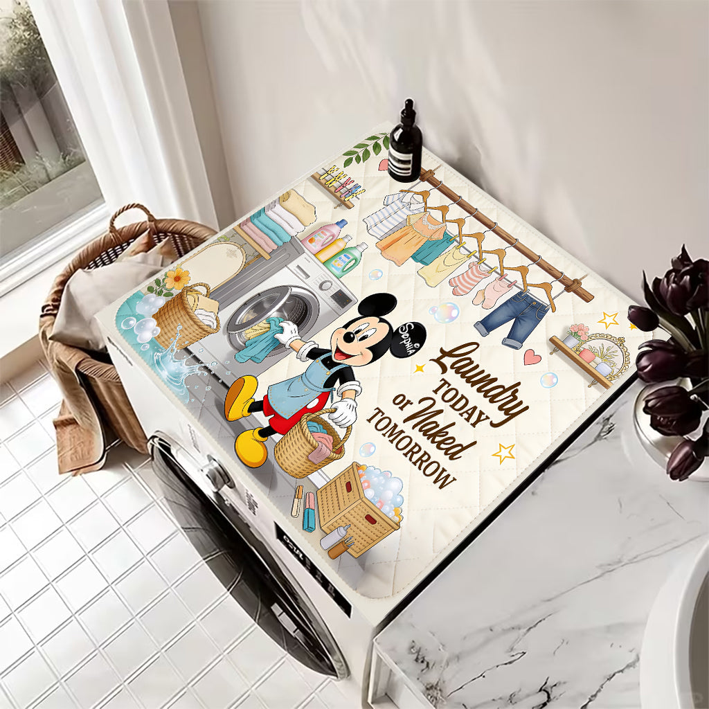 Funny Mouse Washing Machine & Dryer Top Protector Pad - Personalized Mouse Doormat