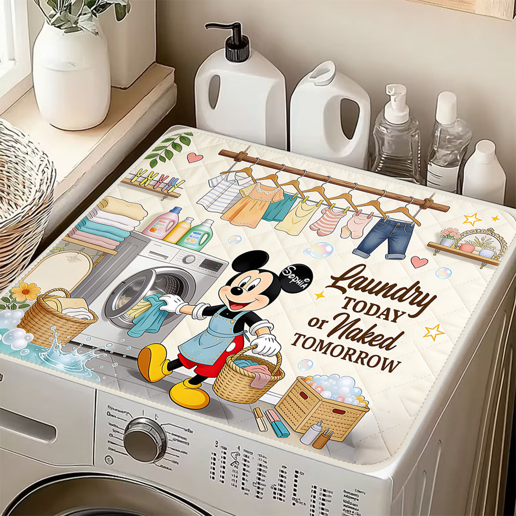 Funny Mouse Washing Machine & Dryer Top Protector Pad - Personalized Mouse Doormat