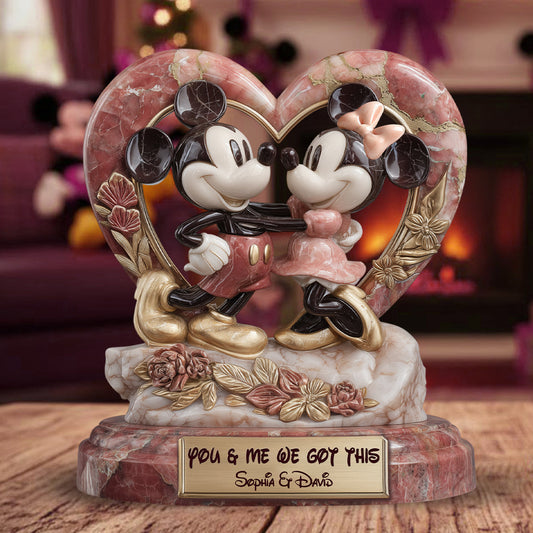 You & Me We Got This - Personalized Mouse Custom Shaped Acrylic Plaque