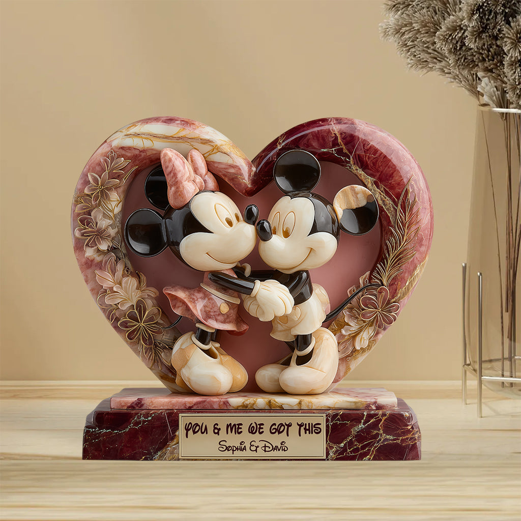 You & Me We Got This - Personalized Mouse Custom Shaped Acrylic Plaque