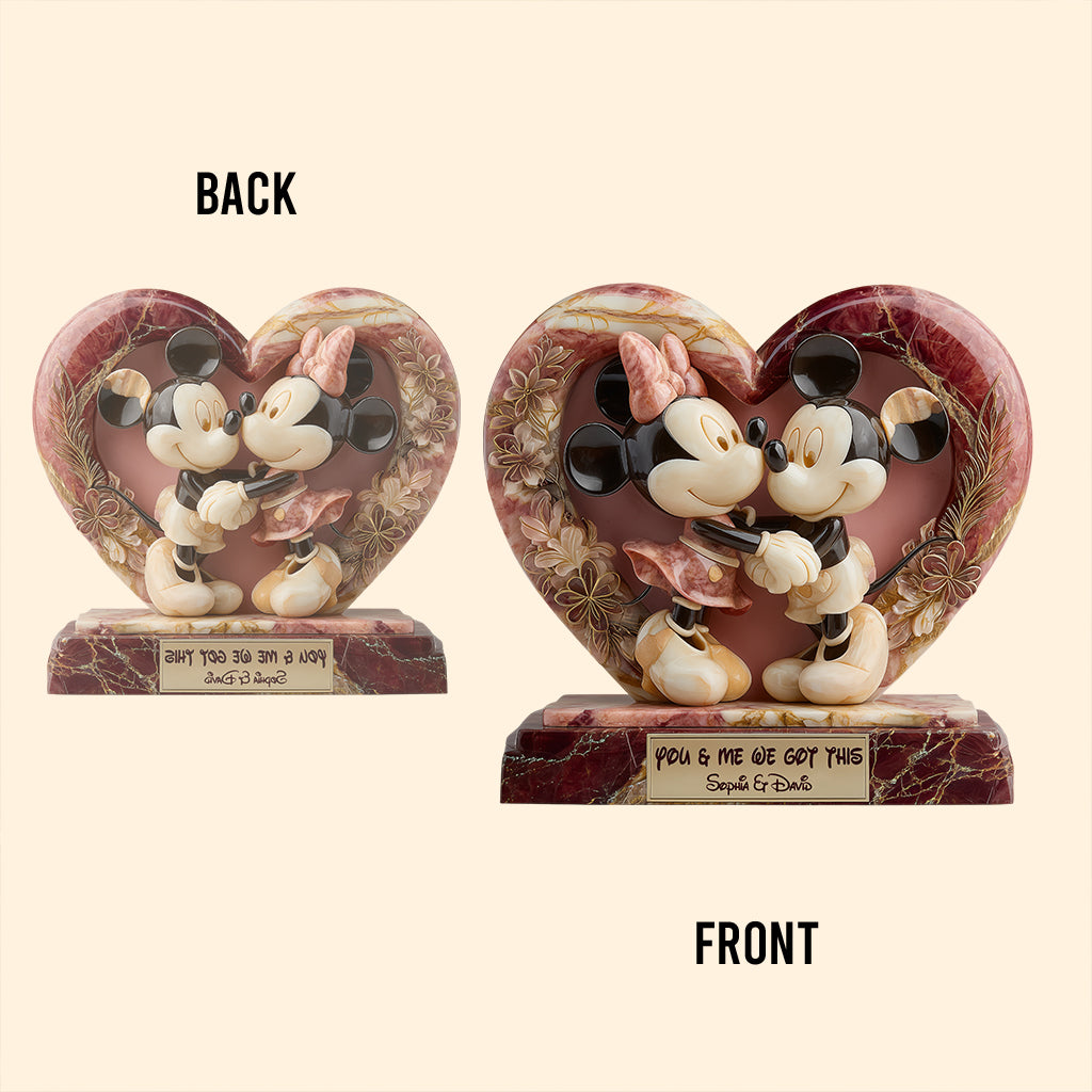 You & Me We Got This - Personalized Mouse Custom Shaped Acrylic Plaque