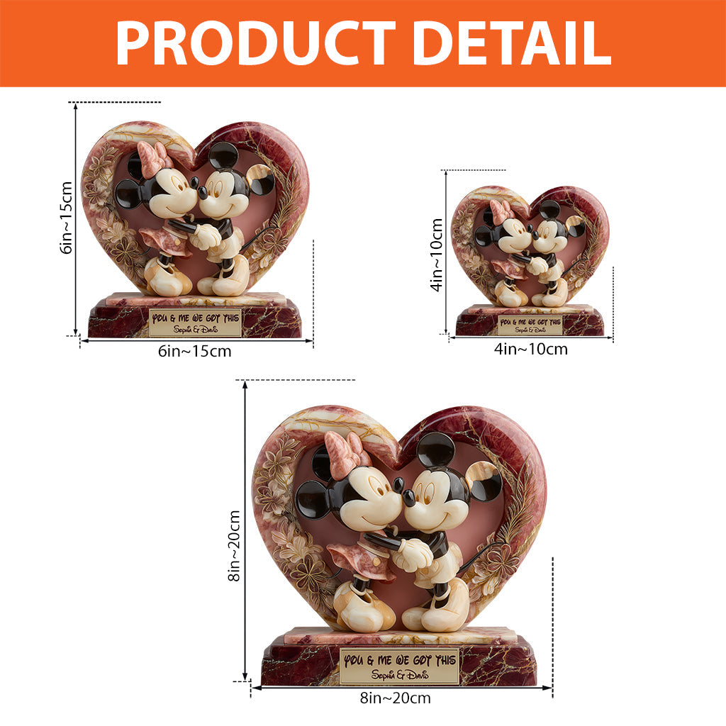 You & Me We Got This - Personalized Mouse Custom Shaped Acrylic Plaque