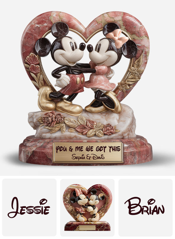 You & Me We Got This - Personalized Mouse Custom Shaped Acrylic Plaque