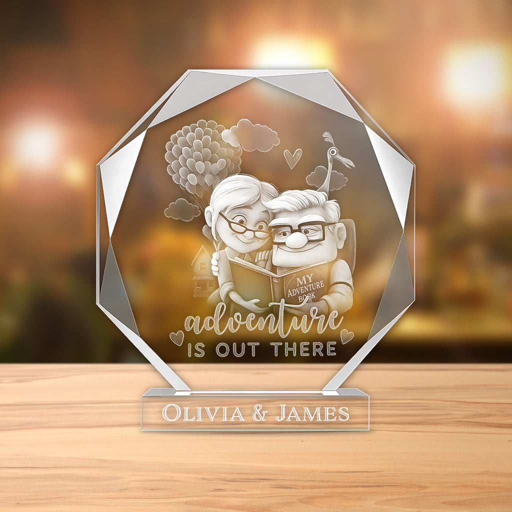 Anniversary Gifts For Couple Custom Name - Personalized Couple Custom Shaped Acrylic Plaque