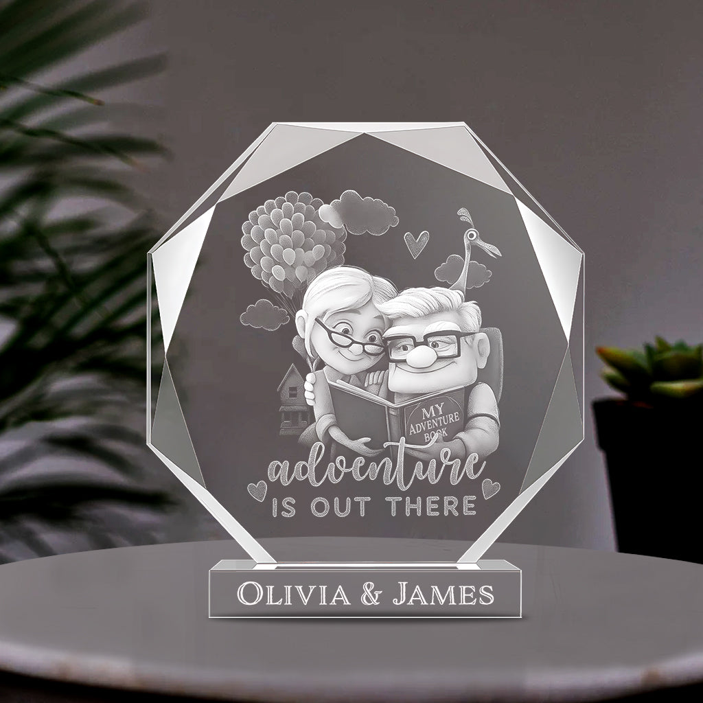 Anniversary Gifts For Couple Custom Name - Personalized Couple Custom Shaped Acrylic Plaque