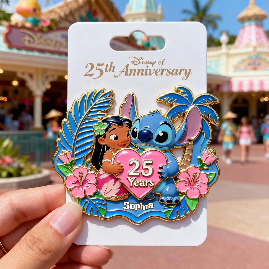 25th Anniversary - Personalized Ohana Pin