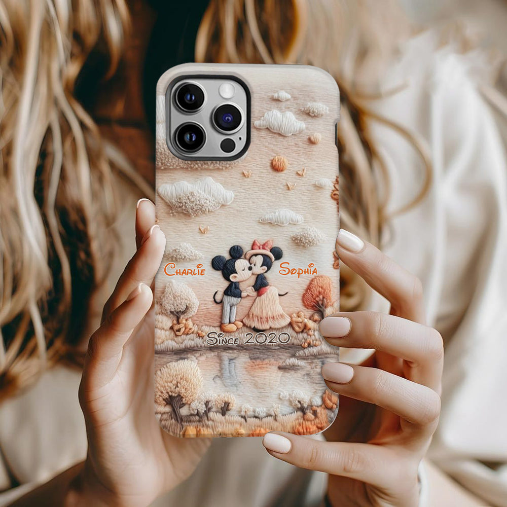 Magical Fall By The Lake - Personalized Mouse Full Print Phone Case