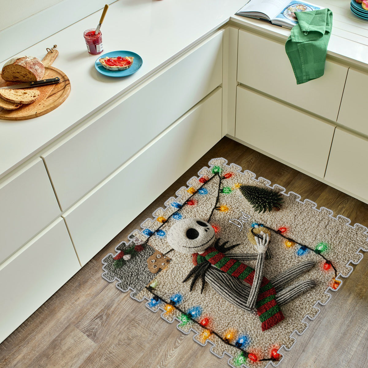 Bone to Be Jolly - Personalized Nightmare Non-Slip Tufted Rug