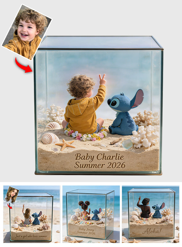 Love Summer - Personalized Ohana Custom Shaped Acrylic Plaque