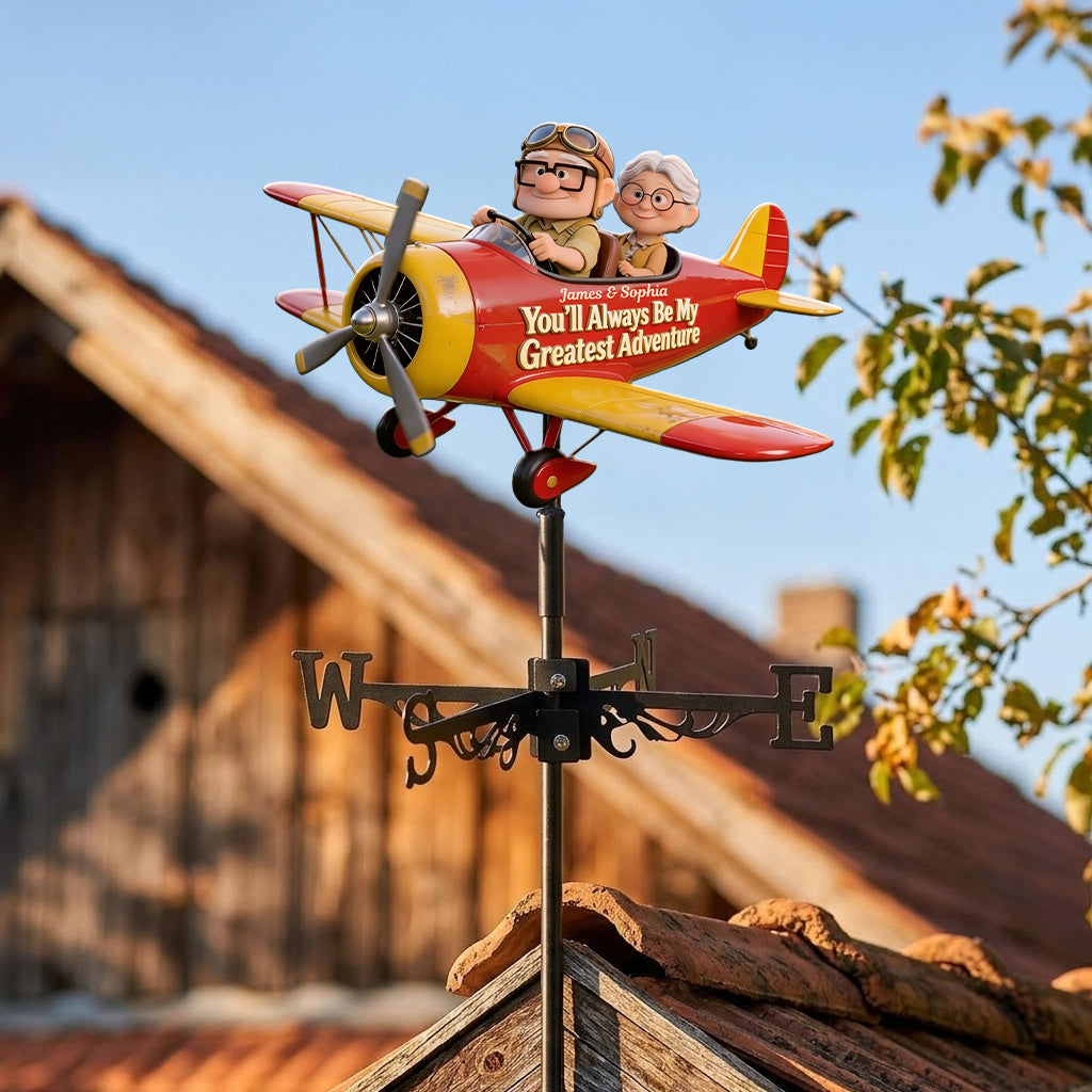 My Greatest Adventure - Personalized Up Movie Couple Weather Vane