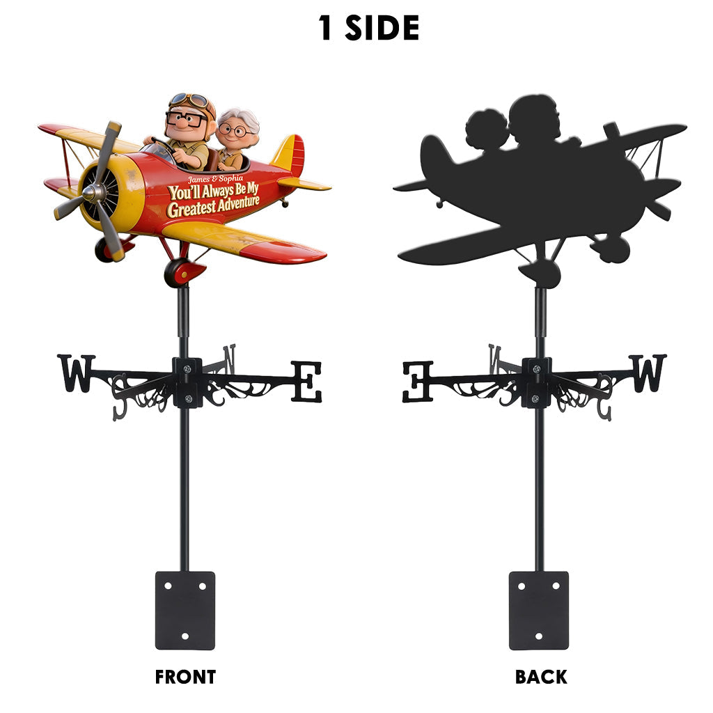 My Greatest Adventure - Personalized Up Movie Couple Weather Vane