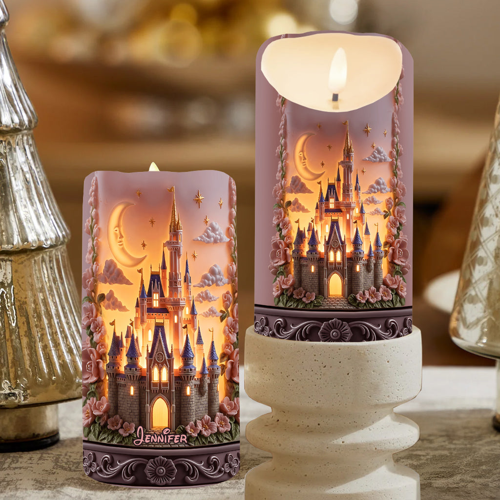 Magical World - Personalized Mouse Flameless Candle