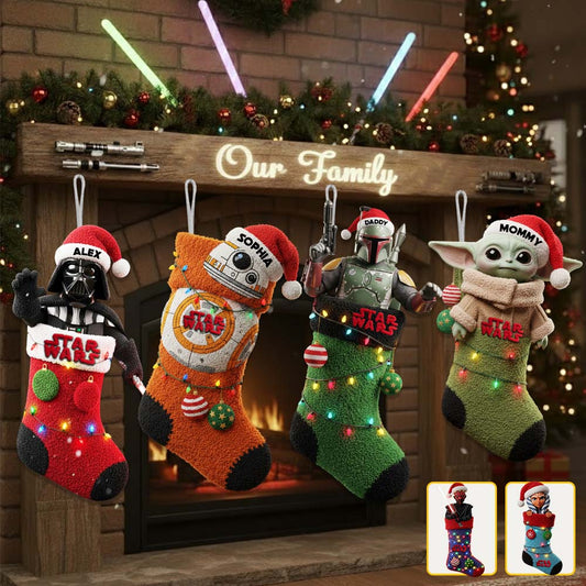 A Merry Christmas You Must Have - Personalized The Force Shaped Christmas Stocking