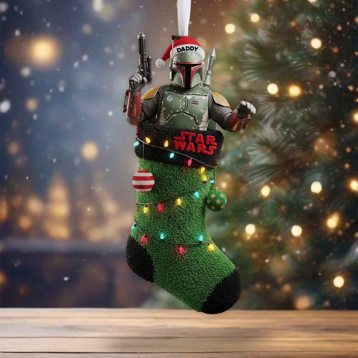 A Merry Christmas You Must Have - Personalized The Force Shaped Christmas Stocking