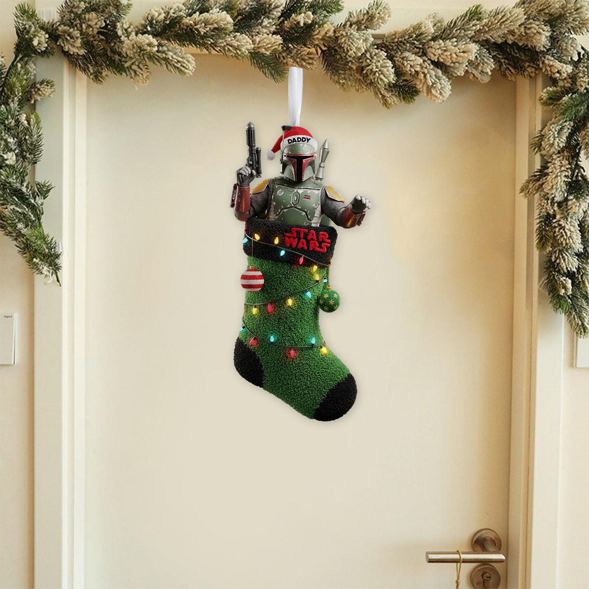 A Merry Christmas You Must Have - Personalized The Force Shaped Christmas Stocking