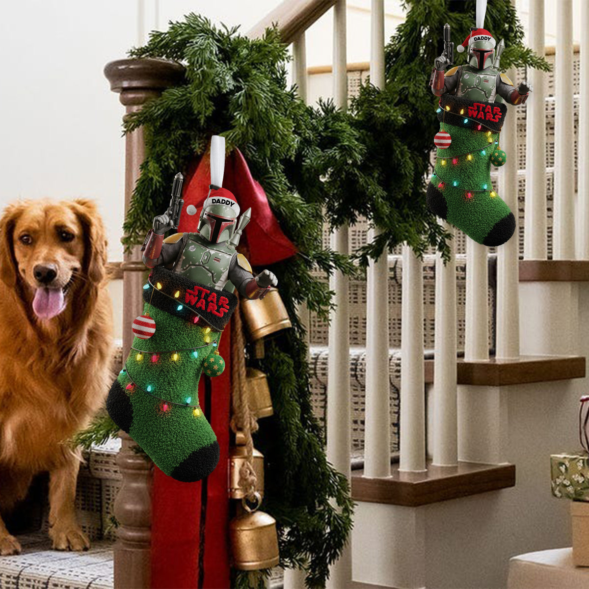 A Merry Christmas You Must Have - Personalized The Force Shaped Christmas Stocking