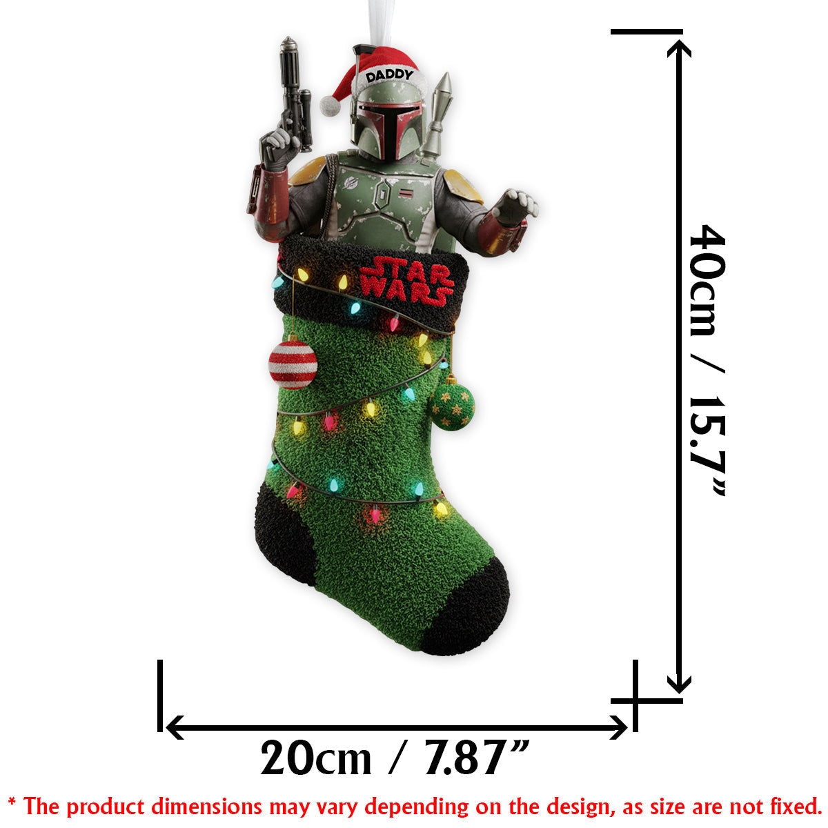 A Merry Christmas You Must Have - Personalized The Force Shaped Christmas Stocking