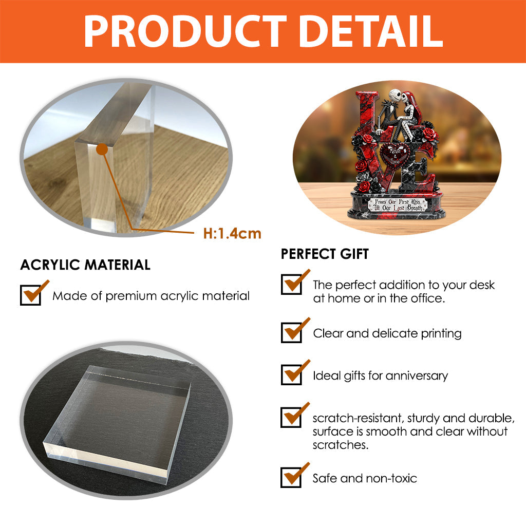 Till Our Last Breath - Personalized Nightmare Custom Shaped Acrylic Plaque