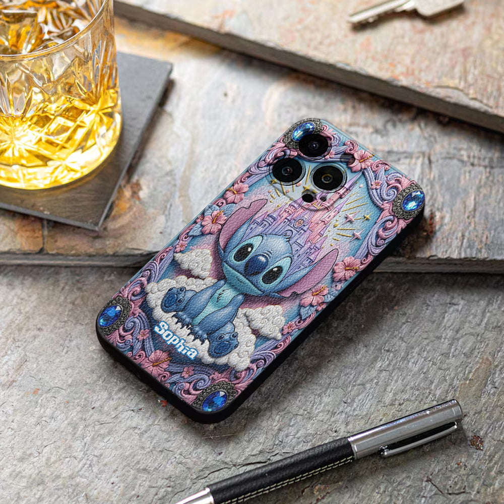 Blue Ohana - Personalized Ohana Leather Phone Case