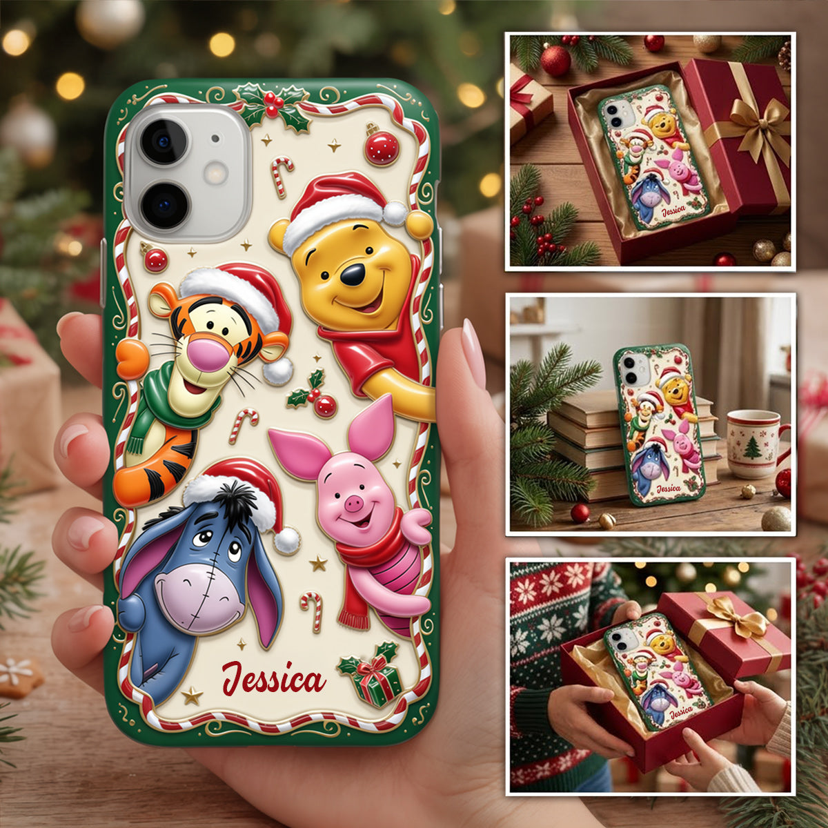 The Best Time Of The Year - Personalized Yellow Bear Full Print Phone Case