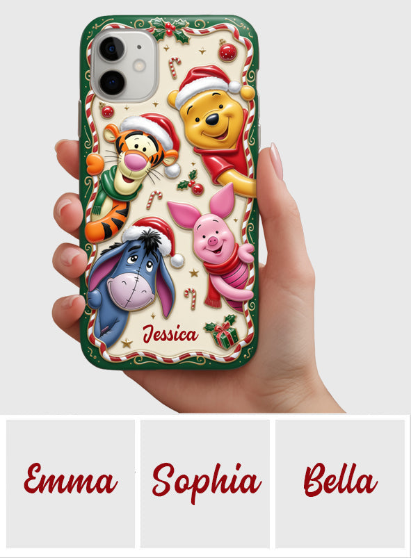 The Best Time Of The Year - Personalized Yellow Bear Full Print Phone Case