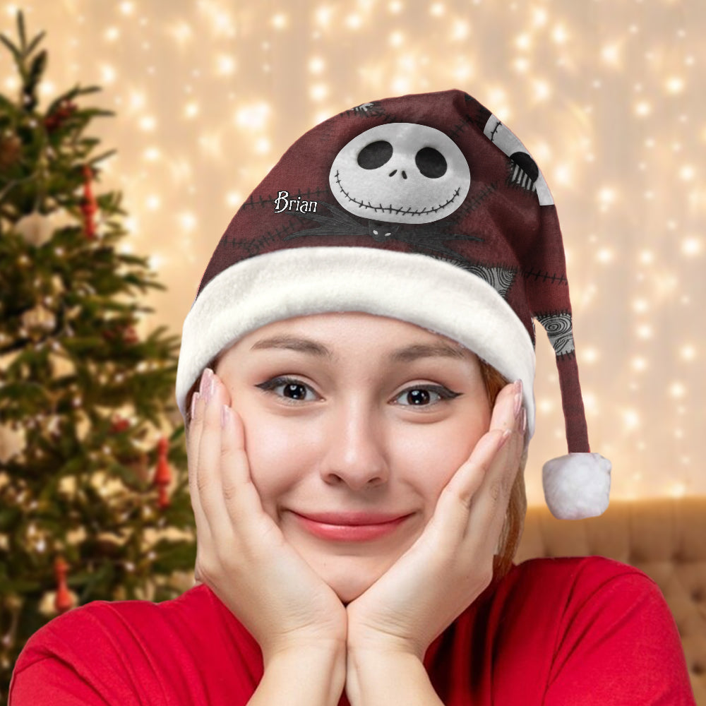Nightmare Christmas Movie - Personalized Nightmare Santa Claus Hat