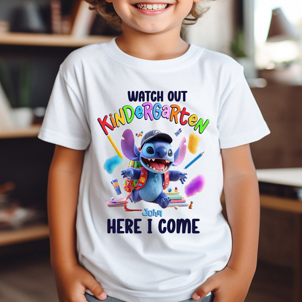 Watch Out Kindergarten Here I Come - Personalized Kid T-shirt And Hoodie