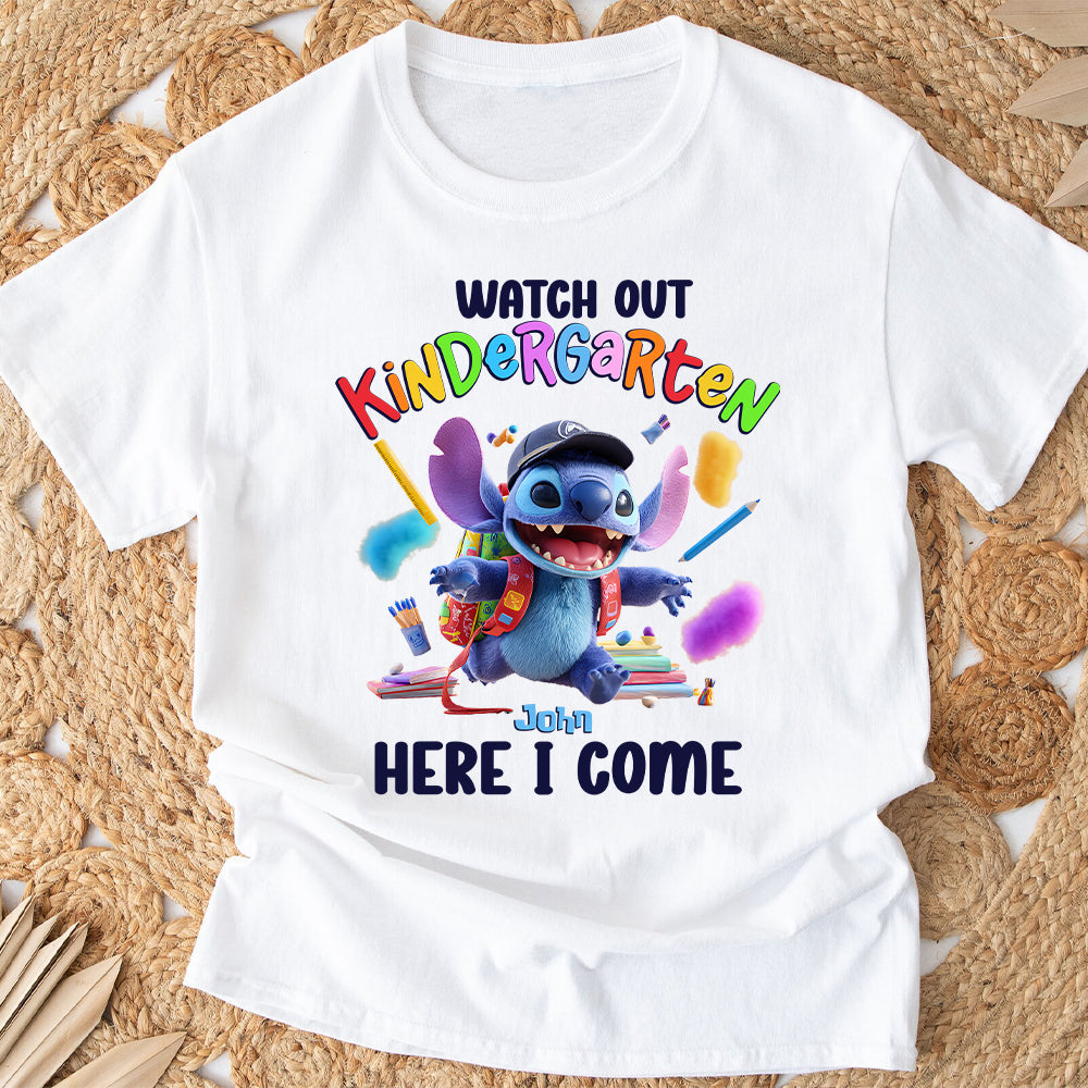 Watch Out Kindergarten Here I Come - Personalized Kid T-shirt And Hoodie