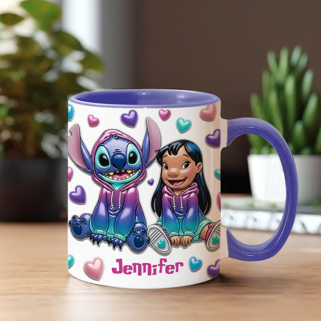 Ohana Means Family - Personalized Ohana Accent Mug