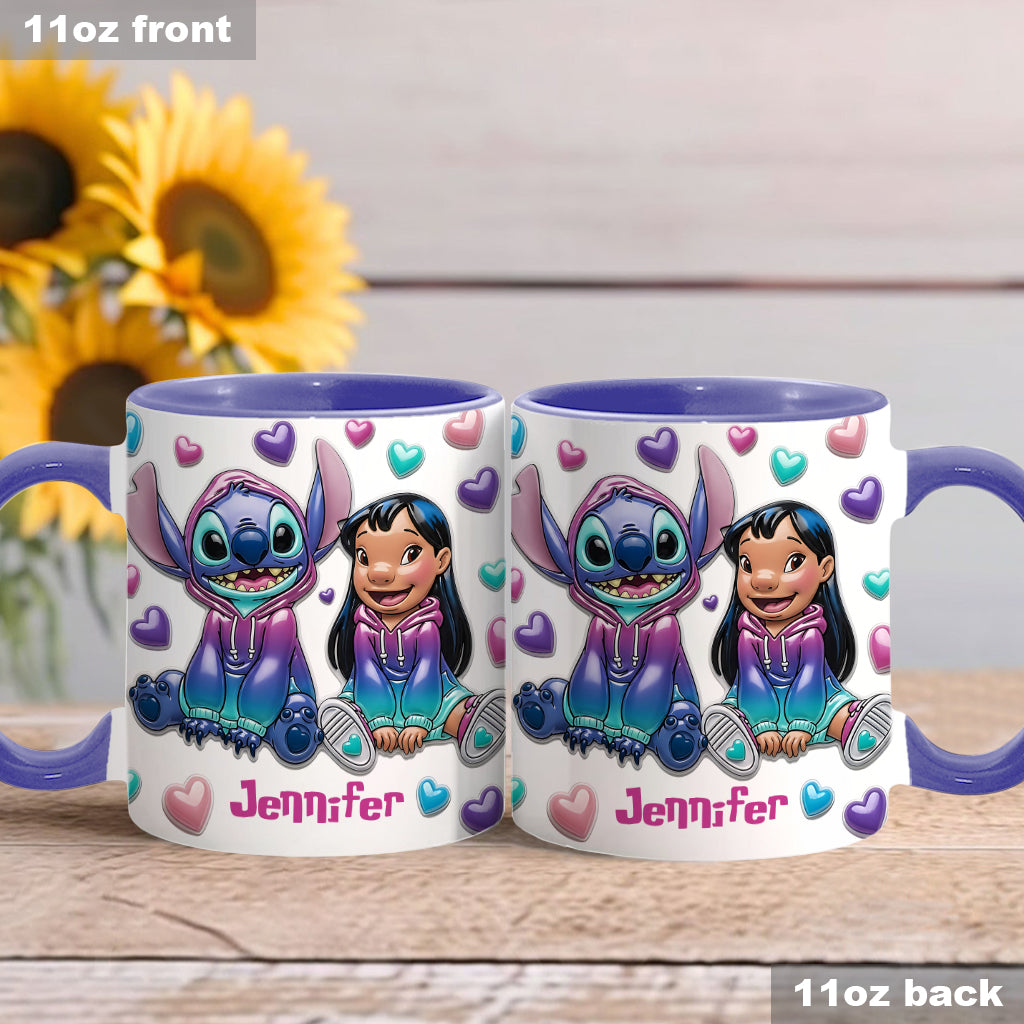 Ohana Means Family - Personalized Ohana Accent Mug