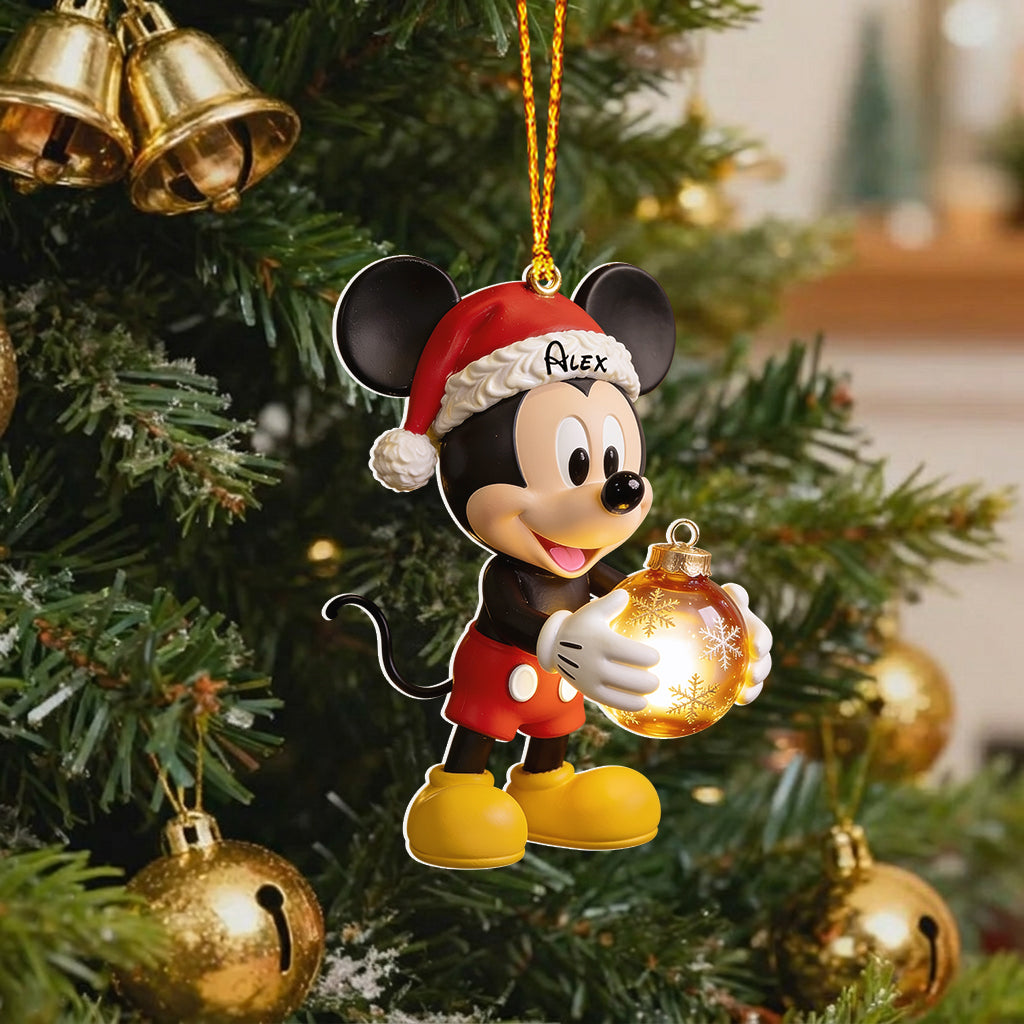 Magical Christmas - Personalized Mouse Premium 3D Ornament