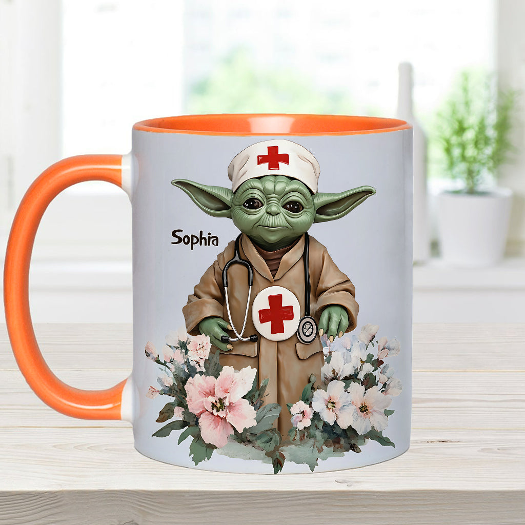 Nurses Are A Unique Kind - Personalized Nurse Accent Mug