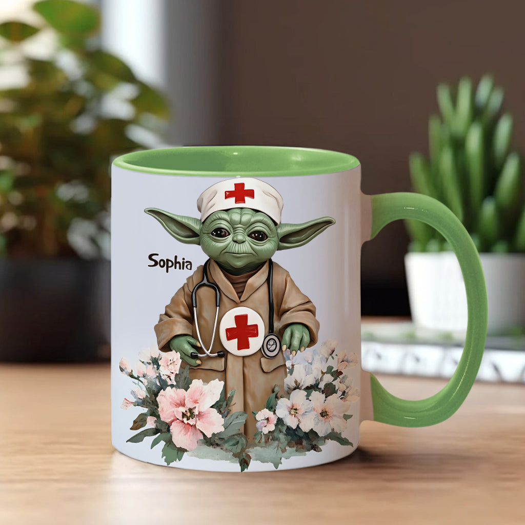Nurses Are A Unique Kind - Personalized Nurse Accent Mug