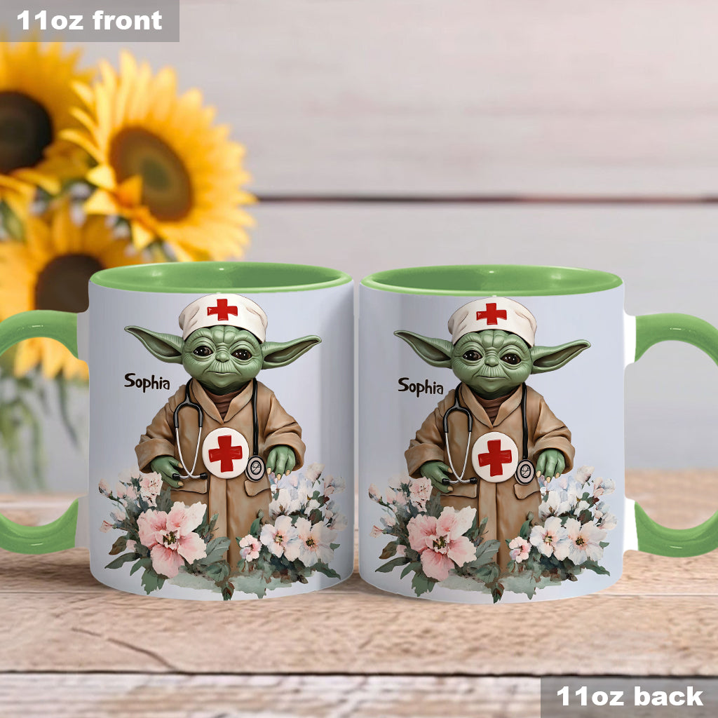 Nurses Are A Unique Kind - Personalized Nurse Accent Mug