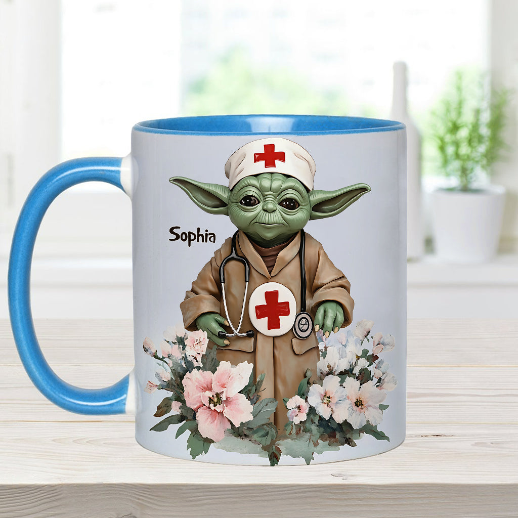 Nurses Are A Unique Kind - Personalized Nurse Accent Mug