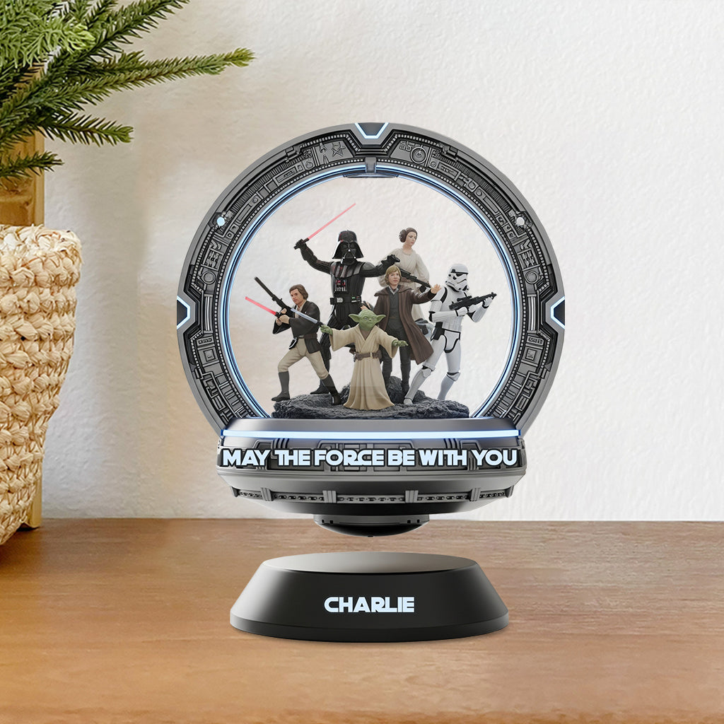 May The Force Be With You - Personalized The Force Custom Shaped Acrylic Plaque
