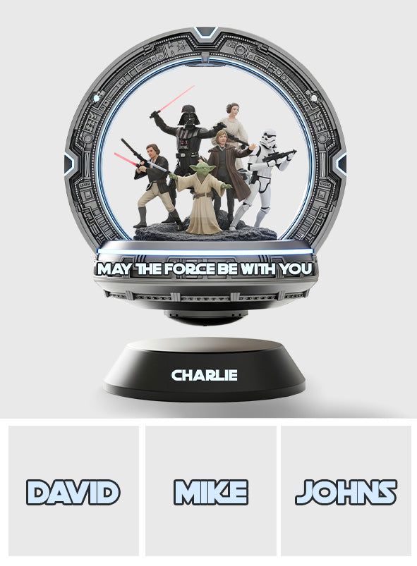 May The Force Be With You - Personalized The Force Custom Shaped Acrylic Plaque
