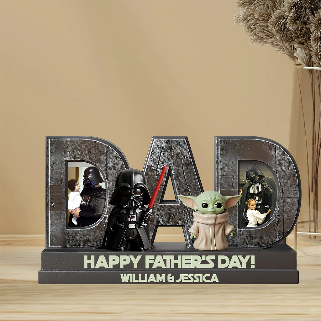Space Dad Father's Day Gift - Personalized The Force Custom Shaped Acrylic Plaque