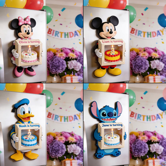Any Character, Listen To Your Own Birthday Song - Personalized Birthday Custom Shape Music Magnet