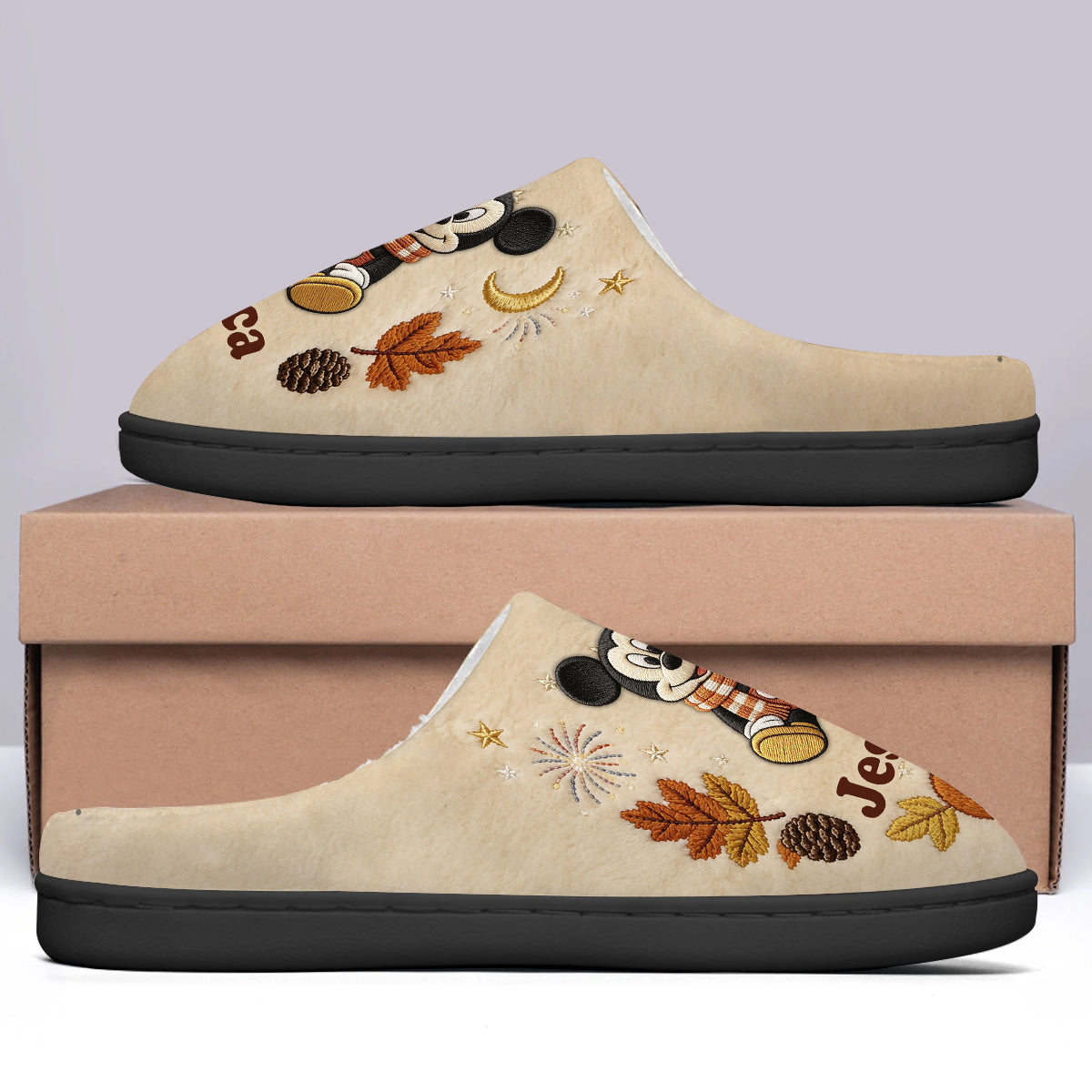 Fall Vibes - Personalized Mouse Slippers